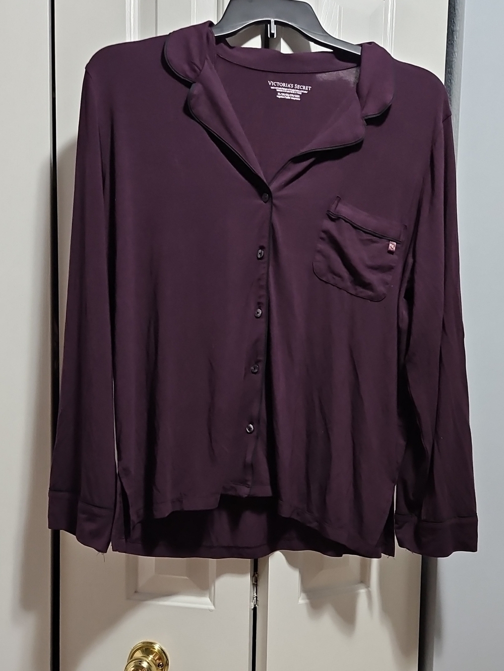 Victoria's Secret Burgundy Pajama Lounge Top XL